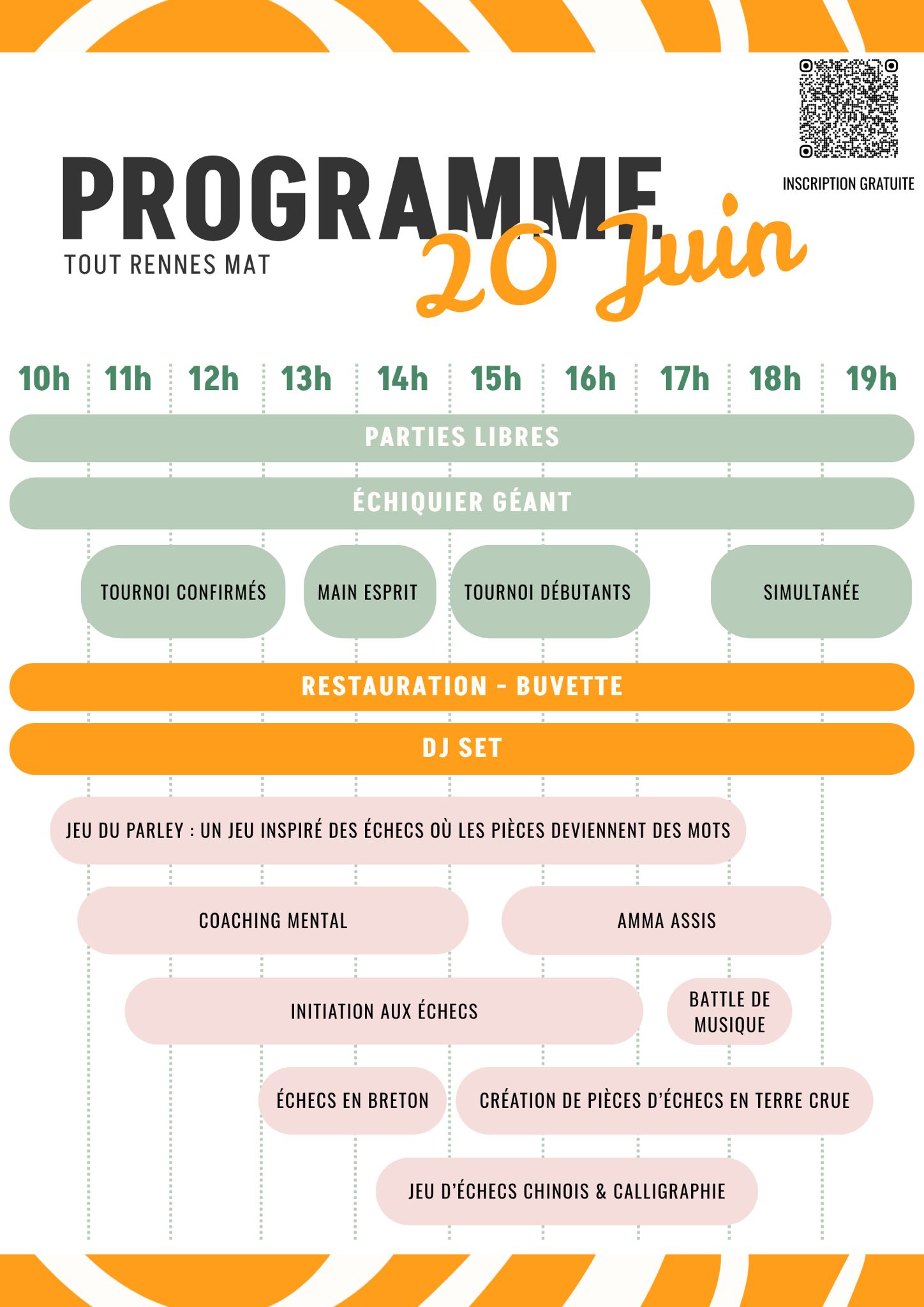 Programme de l'événement Tout Rennes Mat